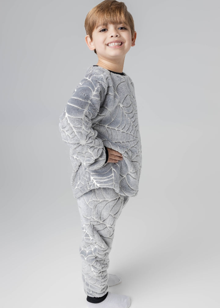 Pijama Infantil Masculino Menino Inverno Fleece Soft Longo