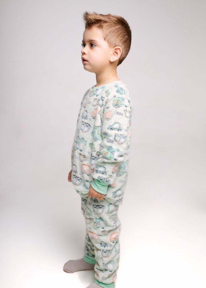 Pijama Infantil Masculino Menino Inverno Fleece Soft Longo