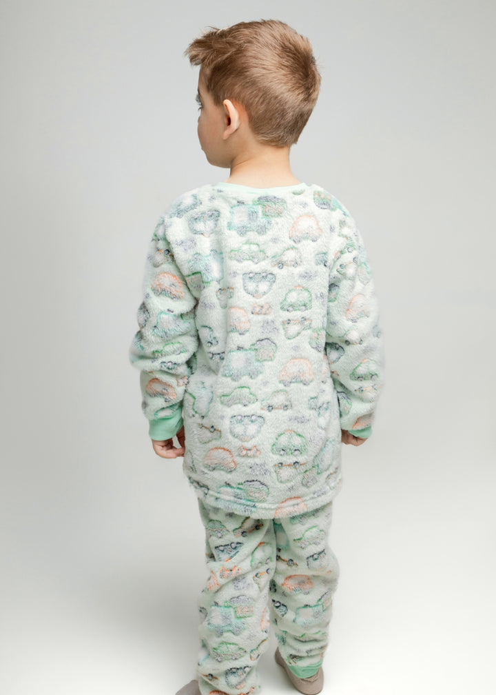 Pijama Infantil Masculino Menino Inverno Fleece Soft Longo