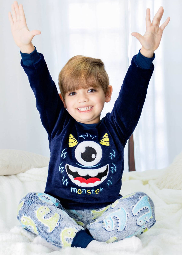 Pijama Infantil Masculino Menino Inverno Fleece Soft Longo