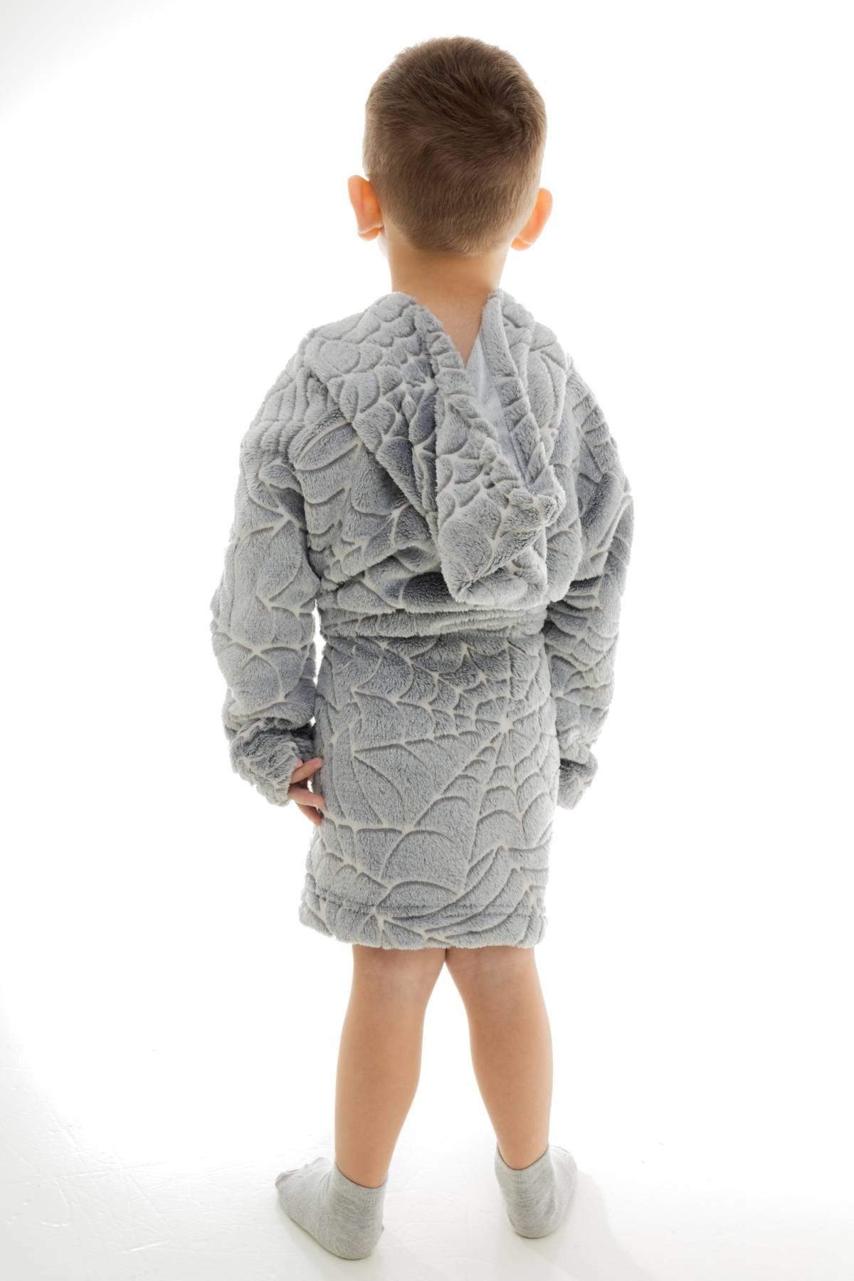 Roupão Infantil Fleece Estampado Com Capuz