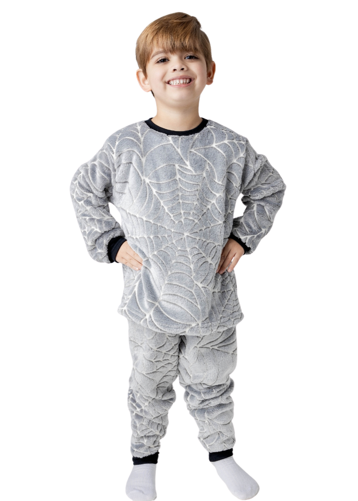 Pijama Infantil Masculino Menino Inverno Fleece Soft Longo