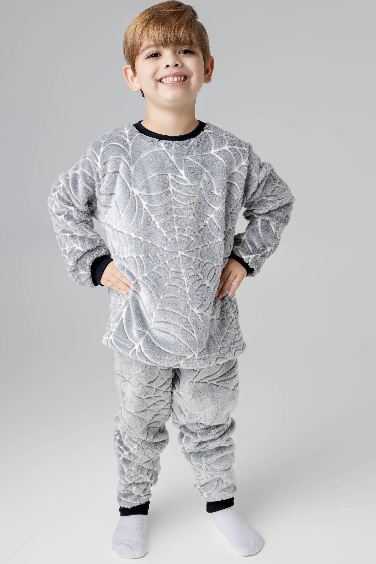 Pijama Inverno Fleece Masculino Brilha No Escuro