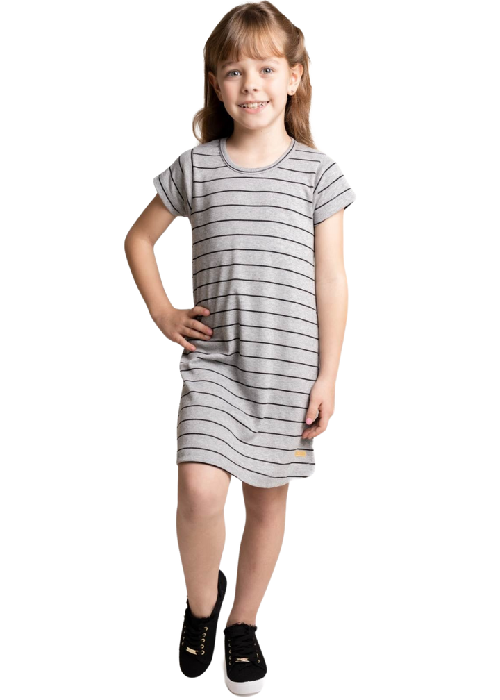 VESTIDO INFANTIL FEMININO MENINAS JUVENIL POLYESTER/ELASTANO