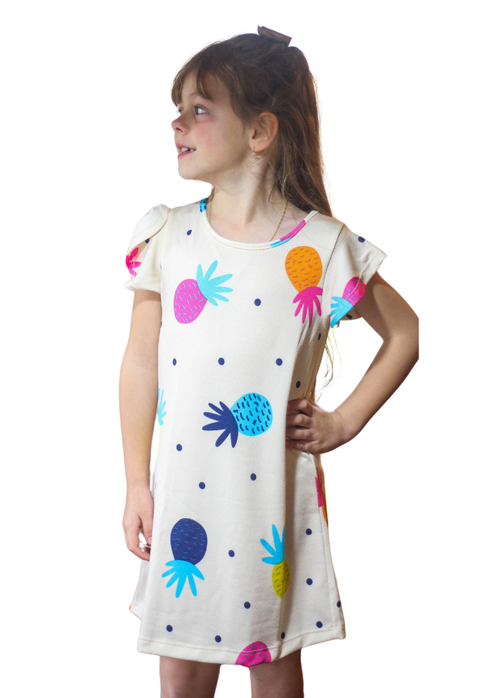 VESTIDO INFANTIL FEMININO MENINAS JUVENIL POLYESTER/ELASTANO