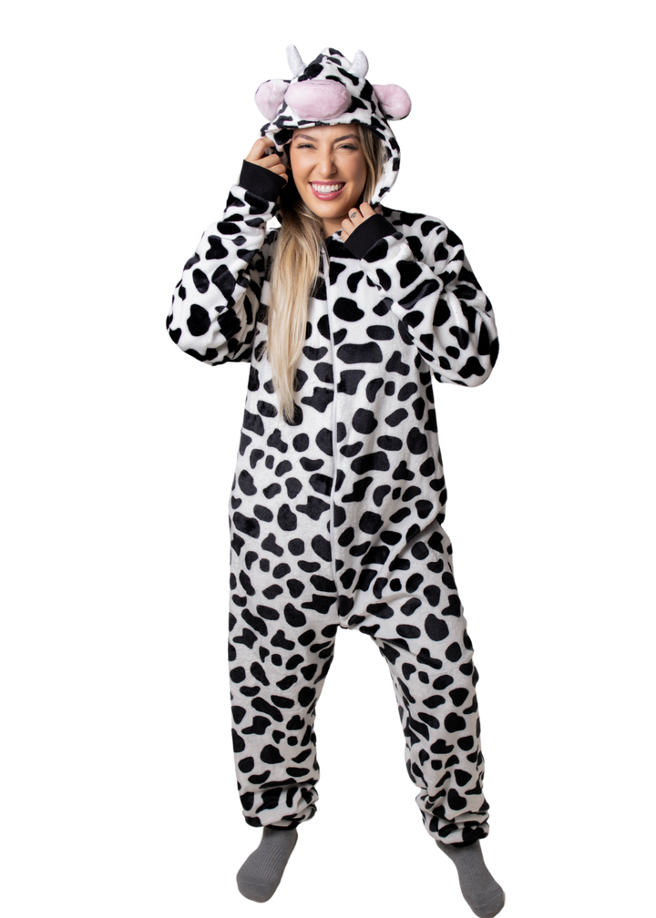 Macacão Pijama Kigurumi Adulto Feminino Fleece Soft Plush Inverno