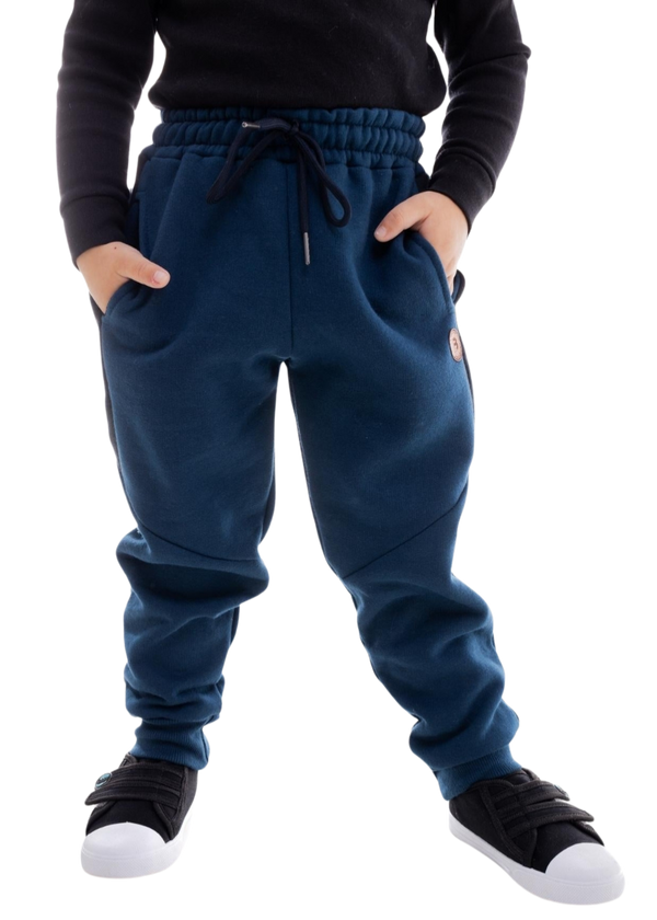 Calça Moletom Infantil Masculina Meninos Juvenil De Frio Inverno