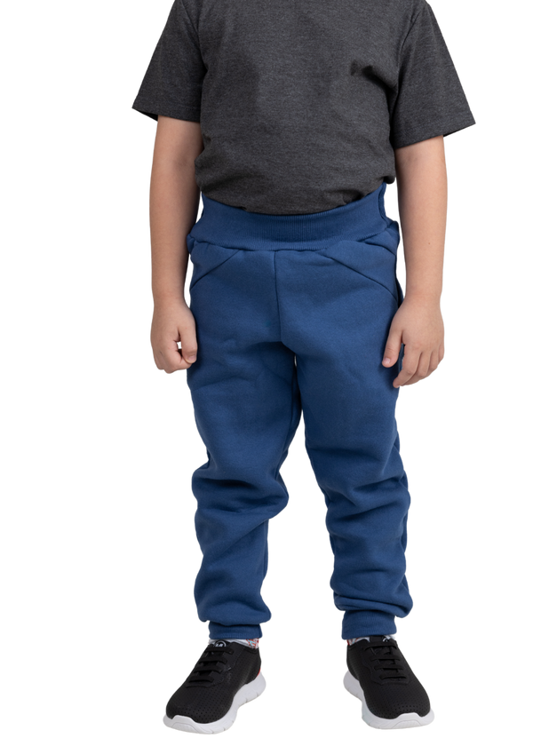 Calça Moletom Infantil Masculina Meninos Juvenil De Frio Inverno